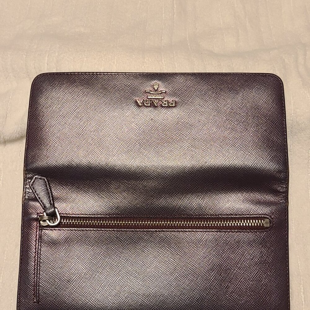 Prada Metalica Purple Long Wallet - Picture 4 of 14